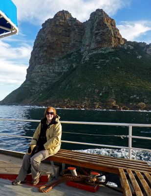 Passing the Sentinel on Hout Bay, South Africa