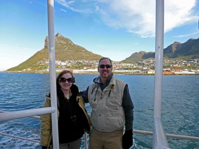 Passing the Sentinel on Return to Hout Bay Dock