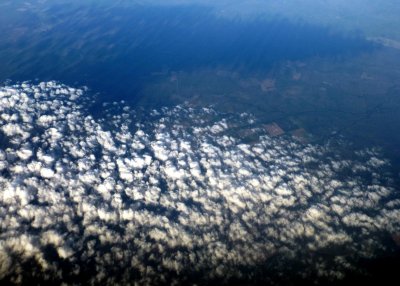 Clouds over Argentina from 36,000 Feet