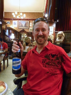 Good Argentinian Beer at Cafe Tortoni