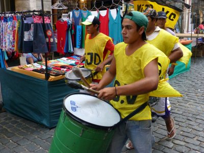 Drummer in the San Telmo District of Buenos Aires