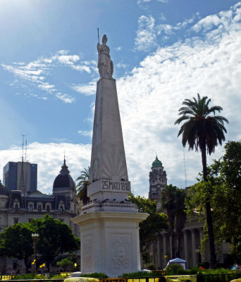 The May Pyramid at Plaza de Mayo, Buenos Aires