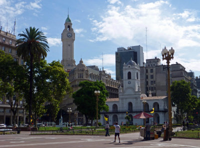 The Cabildo and Clock Tower at Plaza de Mayo, Buenos Aires