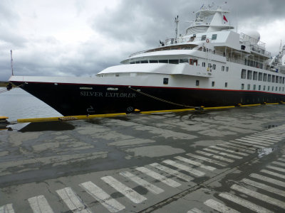 Our Ship at Dock in Ushuaia, Argentina