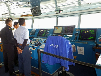 On the Bridge of the Silver Explorer