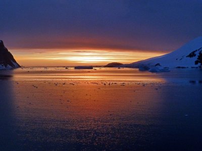 Through the Lemaire Channel at 11:30 PM