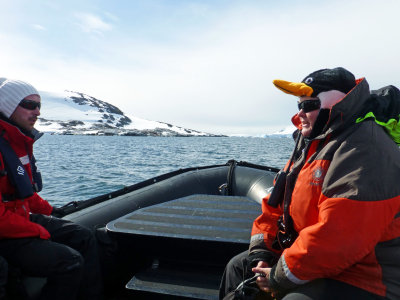 Claudia from the Expedition Team on the way to Petermann Island