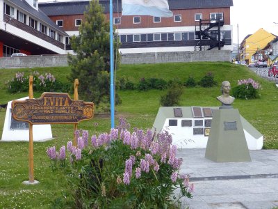 Tribute to Evita Peron in Ushuaia, Argentina