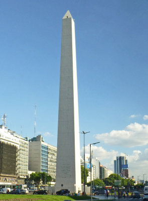 The Obelisk in Buenos Aires Commemorates the 4th Centenary of the Founding of the City