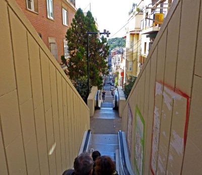2nd & 3rd Escalators to Parc Guell