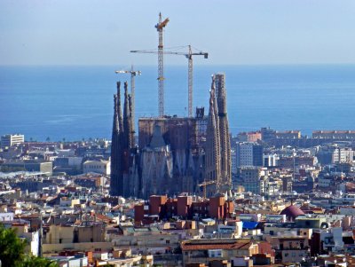 Sagrada Familia (Designed by Gaudi starting in 1883) is still only Half Finished