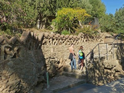 Final Steps to Larrard House in Parc Guell
