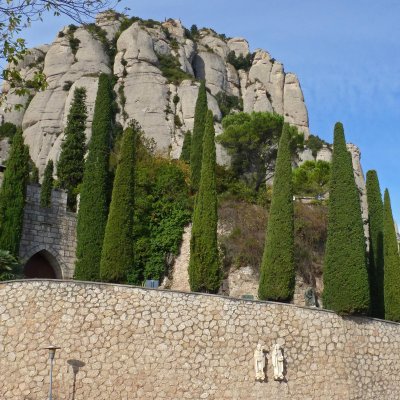 Arrival at Benedictine Abbey on Montserrat
