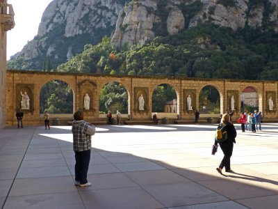 Courtyard of the Abbey at Montserrat