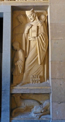 Relief Depicting 1025 AD Founding of the Abbey at Montserrat