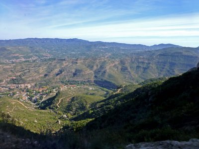 View from Montserrat Rack Railway