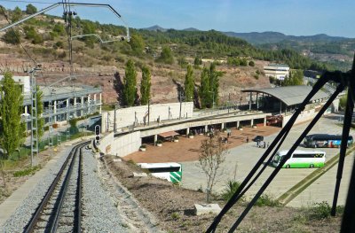 Lower Terminus of the Montserrat Rack Railway