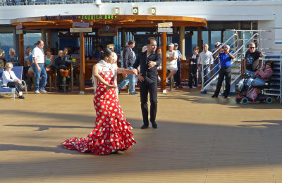 Flamenco Dancers on the Carnival Sunshine