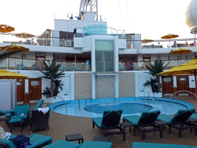 Serenity Pool and Waterfall on Carnival Sunshine