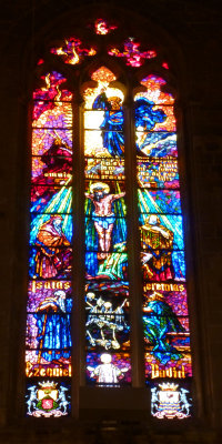 Stained Glass Window in the Palma Cathedral