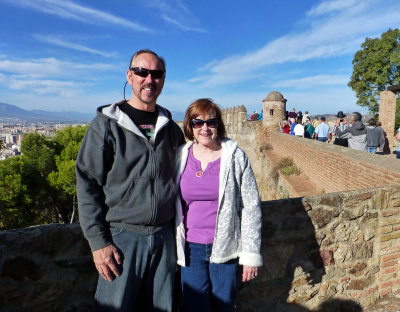 On the Wall of El Castillo de Gibralfaro