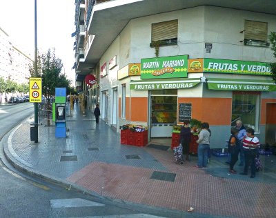 Corner Market in Malaga, Spain