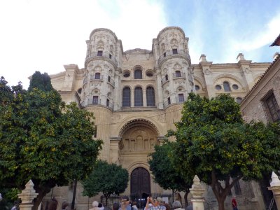 Entrance to Malaga Cathedral