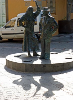 Statue in Aguimes, Canary Islands
