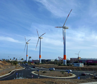 Wind Farm on the Coast of Gran Canaria, Canary Islands