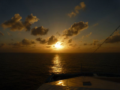 Sunset on a Calm Atlantic Ocean