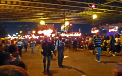 Lots of Flambeaux for Endymion Parade