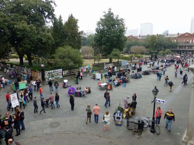 View of Jackson Square from Muriel's Balcony