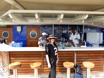 First Margarita at Pool Bar on Celebrity Silhouette