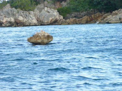 Floating Rock off the Coast of Haiti