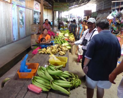 Lots of Banana Varieties in the Mazan Market