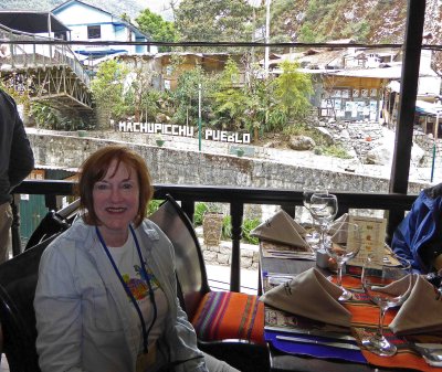 Lunch on the Balcony in Machu Picchu City