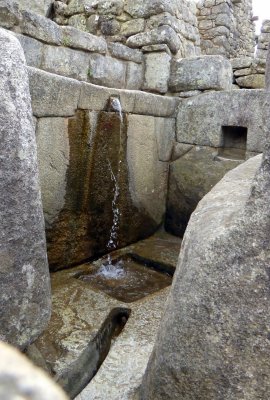 Part of the Water Supply System at Machu Picchu
