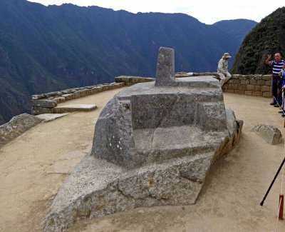 Inti Watana is a Kind of Sund Dial at Machu Picchu
