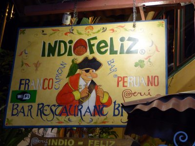 Dinner at a Pirate Bar in Machu Picchu, Peru