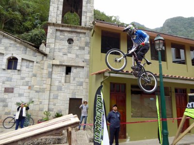 Making the Jump in Machu Picchu City