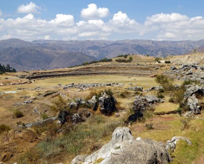 'Sacsayhuaman' is an Incan Citadel on the Outskirts of Cusco, Peru