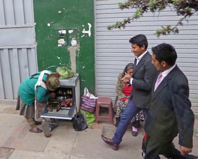 Contrasting Generations in Cusco, Peru