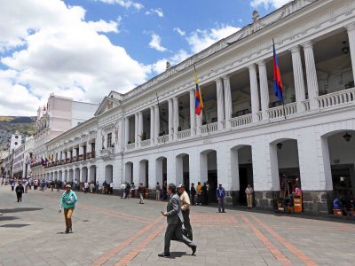 The Archbishop's Palace in Independence Square, Quito