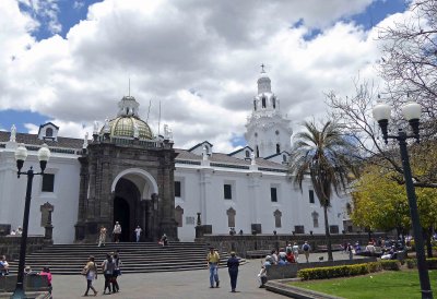 The Cathedral of Quito (1535) on Independence Square