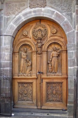 Carved Door on the Monastery of Saint Francis, Quito