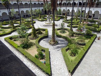 Gardens in the Courtyard of the Monastery of Saint Francis, Quito