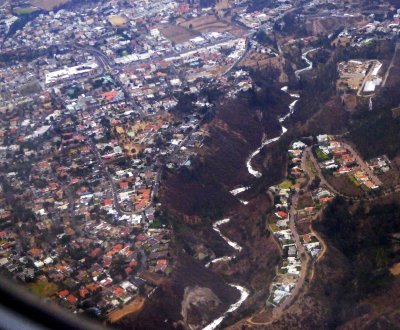 The Guayllabamba River runs through Quito, Ecuador