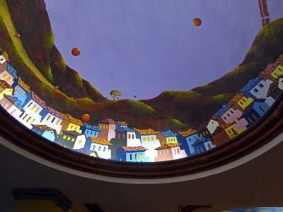 Ceiling Cupola Mural in Hosteria Rincon del Puembo