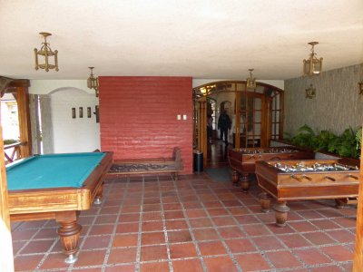 Game Room at Hosteria Rincon del Puembo