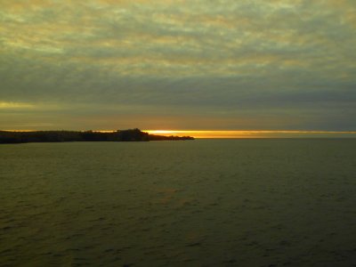 Sunset over Espanola Island